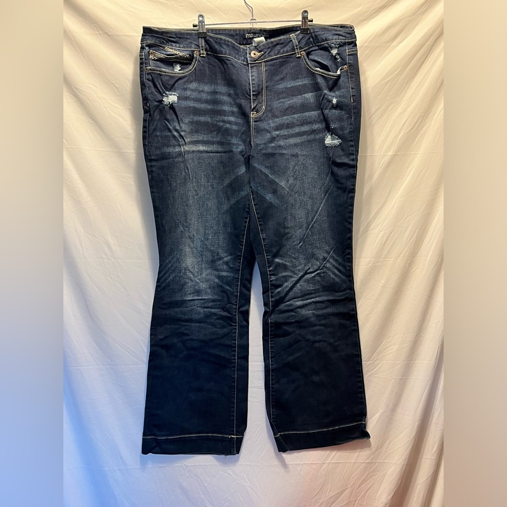 Maurices Bootcut Distressed 24 Plus